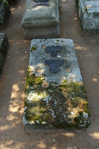 het graf van meester Frantz op het Rochusfriedhof in Neurenberg